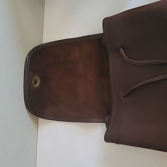 Coach 9791 Vintage Brown Leather Daypack Backpack Flaw - Picture 15 of 17